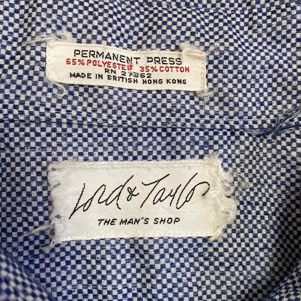 AMAZING Vintage 70’s Lord & Taylor Button Up Shirt! Men’s L/XL - Picture 4 of 5
